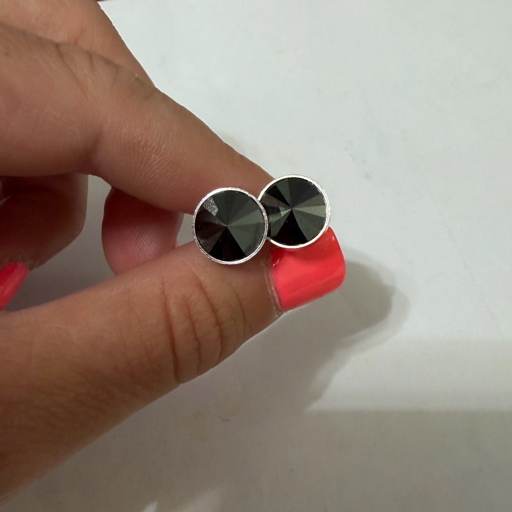 Vintage Sarah Coventry Black and Silver Earrings